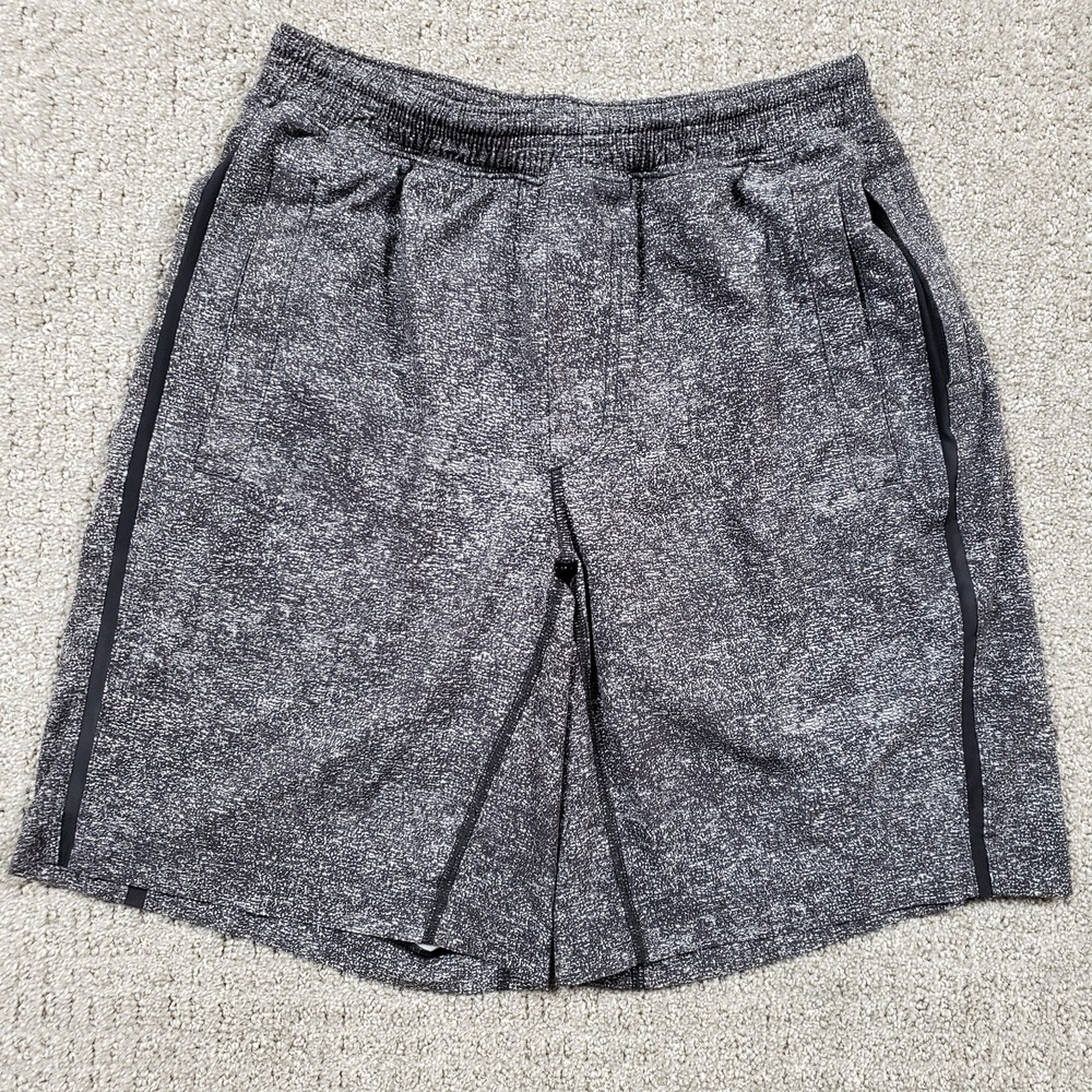 Lululemon Pace Breaker Shorts Mens M Black Inked Light Cast 9" Running Athletic